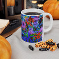 Floral Bloom Ceramic Mug — Vibrant Hand-Painted Flower Art (11oz & 15oz)