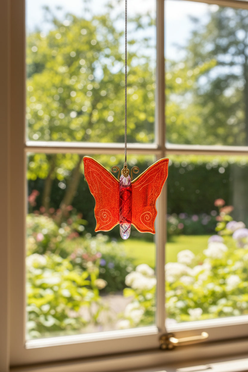 Butterfly suncatcher - orange