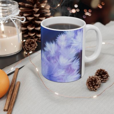 Blue Art Ceramic Mug — Colorful Dreamy Coffee Cup (11oz)