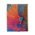 Colorful Echidna Velveteen Plush Blanket — Vibrant Cozy Throw for Kids & Animal-Lovers