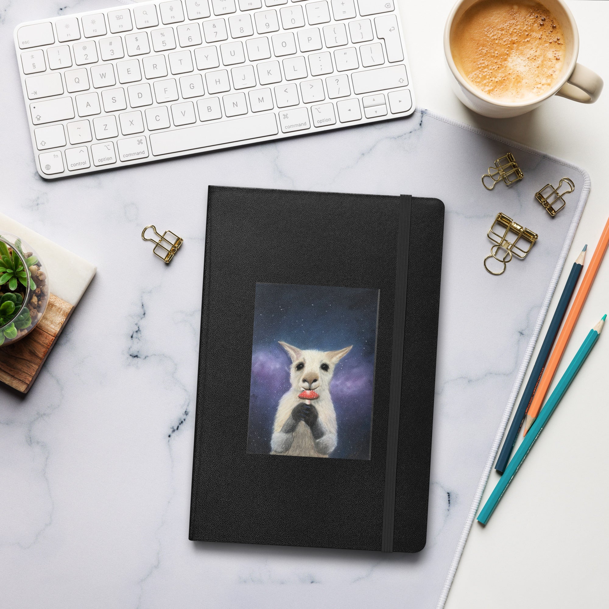 Hardcover bound notebook